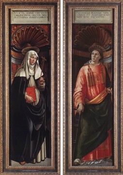  Florence Canvas - St catherine Of Siena And St Lawrence Renaissance Florence Domenico Ghirlandaio